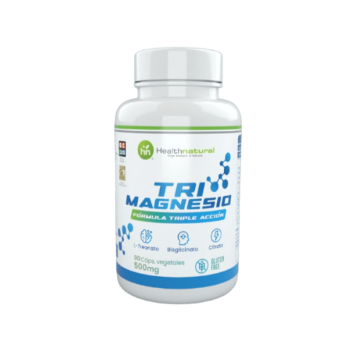 0f278848-89a2-4955-8391-ef4ad2a3e31d.png Tri Magnesio 500mg - 90 caps / Health Natural - Imagen 1