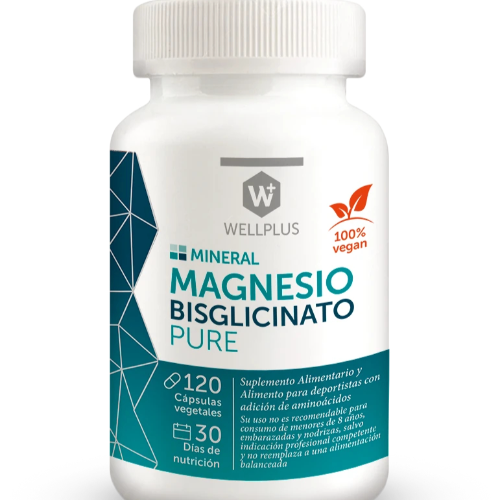 71e8ebaa-30e2-4882-b3d4-f20d0ed8ad3b.png Magnesio Bisglicinato Pure - 120 Capsulas / Wellplus - Imagen 1